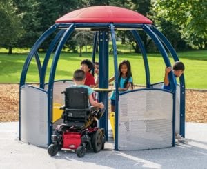 Landscape Structures wheelchair merry go round we-go-round