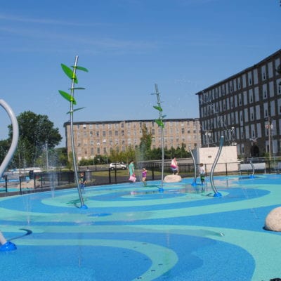 Father Travassos Splashpad Water Play Fall River MA Vortex