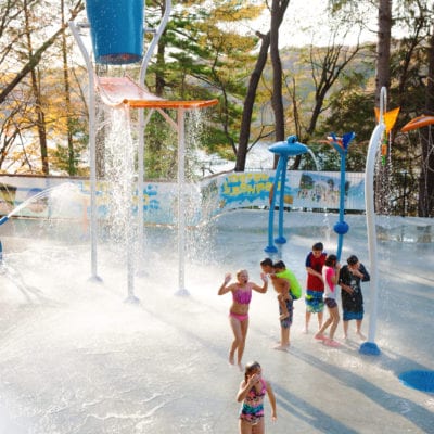 Vortex Splashpad Connecticut Water Play for Odetah Campground