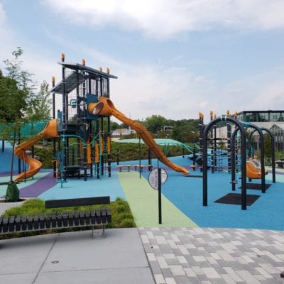 Harambee Playground Boston Massachusetts Inclusive Landscape Structures