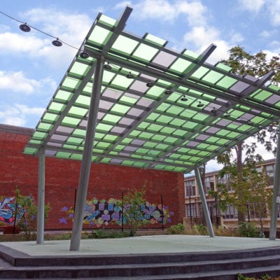 Poligon Shade Structure Tobin Community Center Massachusetts