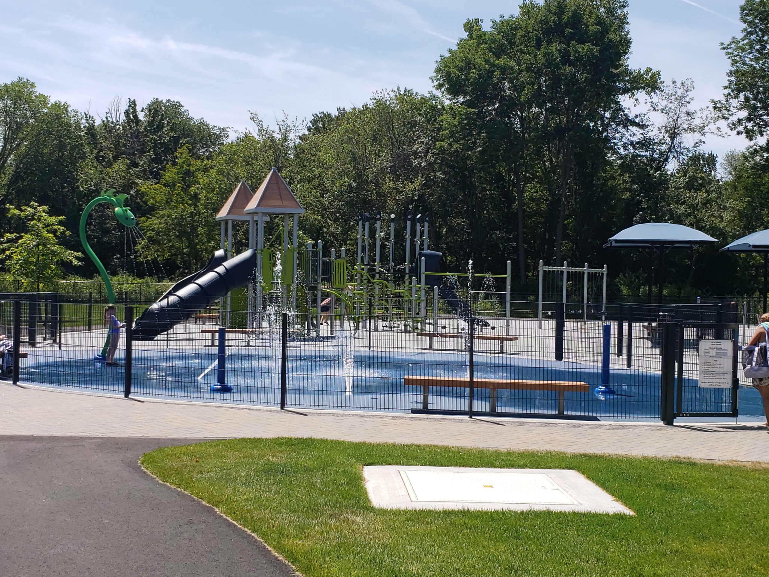 Graverson Park Waltham Massachusetts Landscape Structures playground Vortex Splashpad
