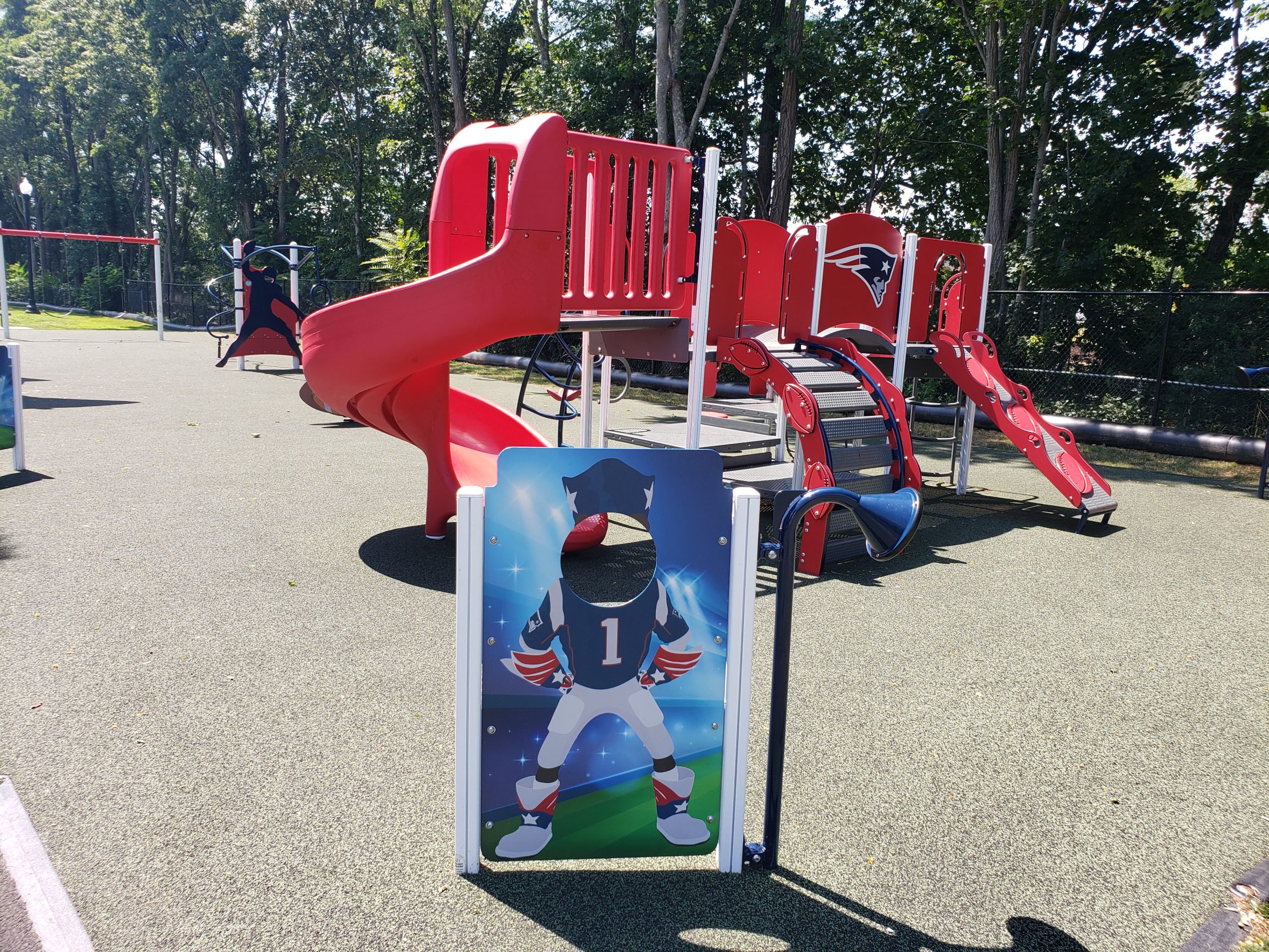 Patriot Football Themed Landscape Structures Playground using DigiFuse Panel Graphics