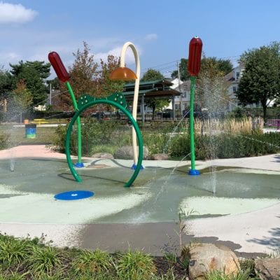 Vortex Splashpad with Rain Gardens Connecticut